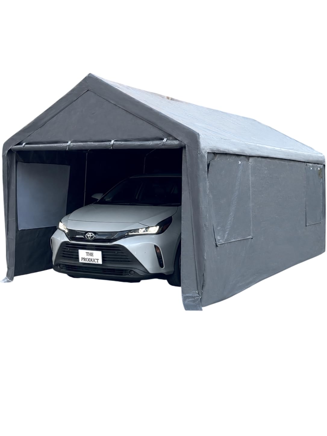 Amazon.co.jp: THE PRODUCT ガレージテント 車 カーポート 3×6m【強化
