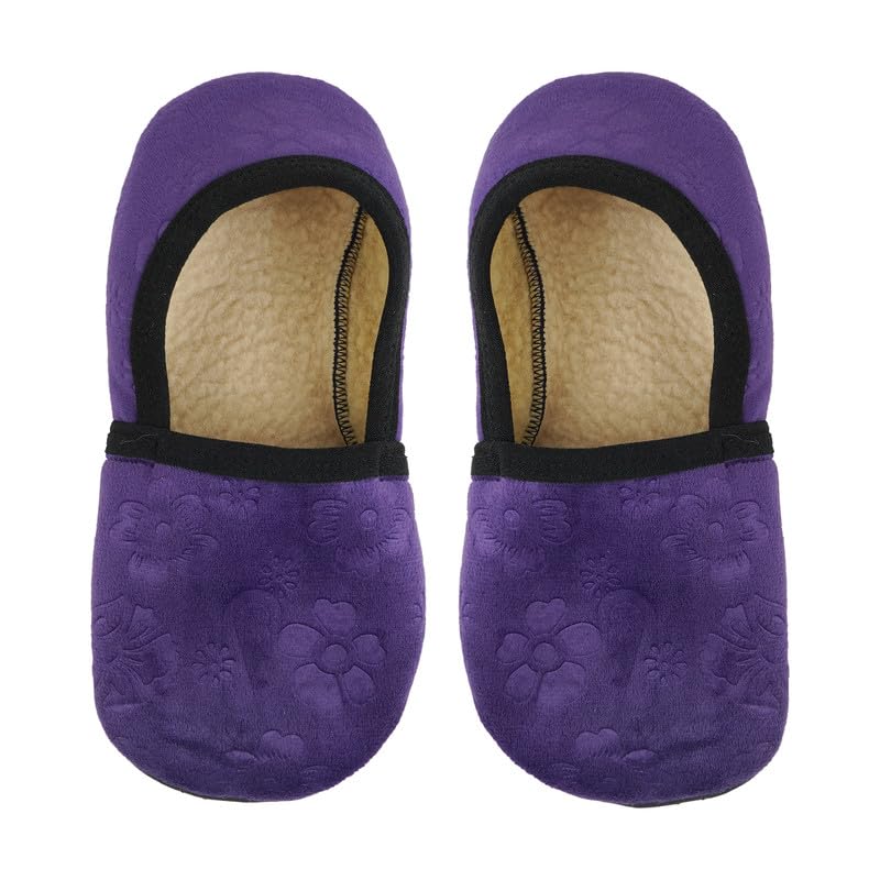 capichino Women's & Girl's & Warm Cozy 100% Super Hot Fully Stretchable Velvet Loafer (free size) (Blue)-picture-55