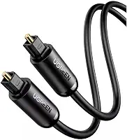 QCYDOBRASIL Cabo de Áudio Toslink Óptico Digital Macho-Macho 2 Metros Preto Cabo de Áudio de Fibra Óptica Conexão Plug and Play Som Alta Performnace