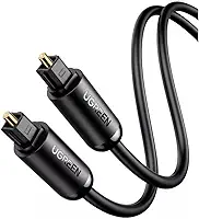 QCYDOBRASIL Cabo de Áudio Toslink Óptico Digital Macho-Macho 2 Metros Preto Cabo de Áudio de Fibra Óptica Conexão Plug and Play Som Alta Performnace