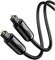 QCYDOBRASIL Cabo de Áudio Toslink Óptico Digital Macho-Macho 2 Metros Preto Cabo de Áudio de Fibra Óptica Conexão Plug and Play Som Alta Performnace