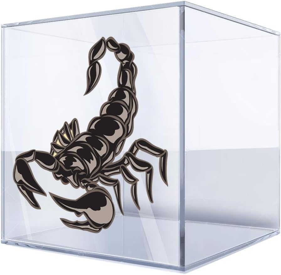 Decal Vinyl Stickers Scorpion Car Window Wall Art Decor Doors Helmet Truck Motorcycle Note Book Size: 5 X 4.7 Inches Vinyl color print