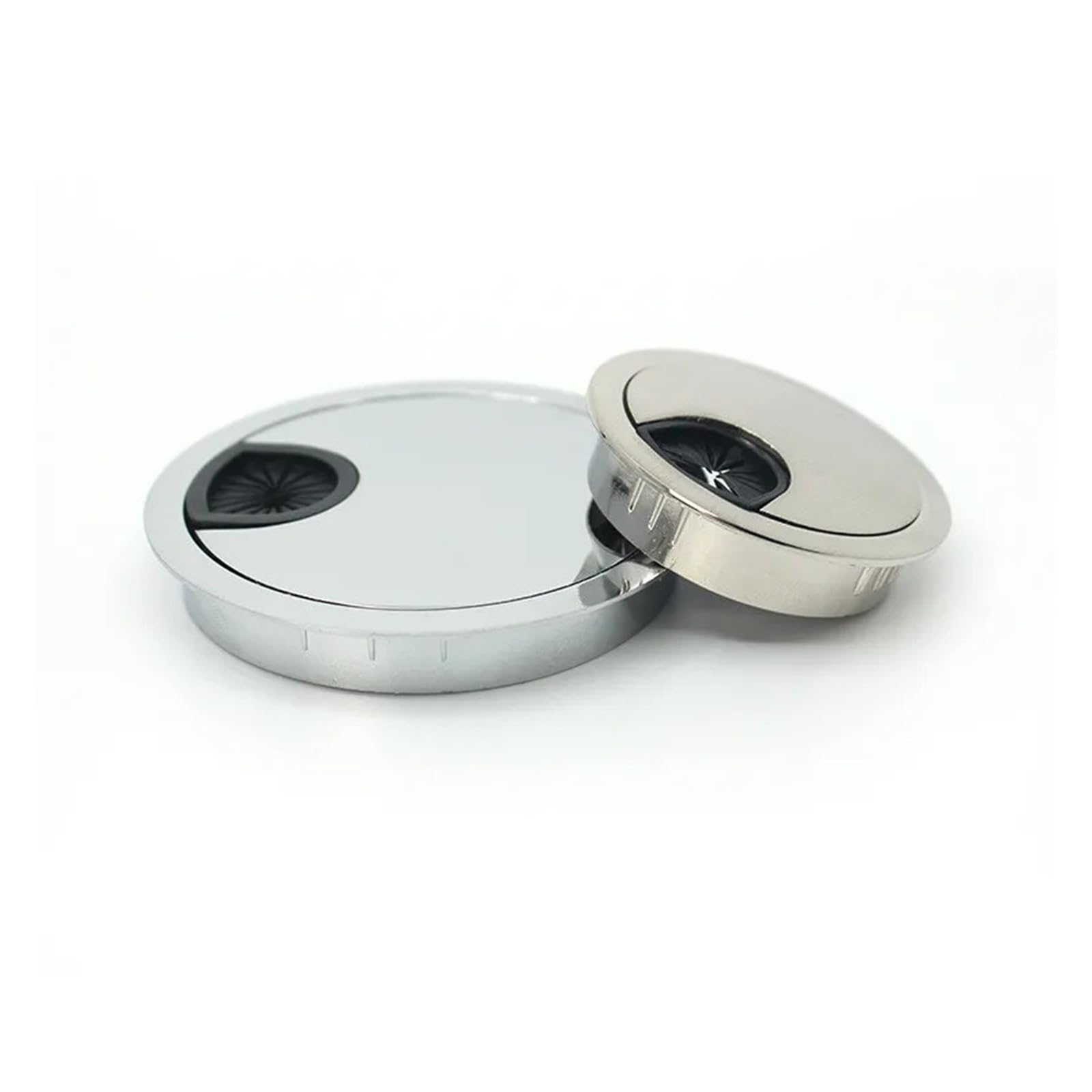 1 copertura per foro in filo di acciaio, 50-80 mm, per tavolo del computer, passacavo, copertura per fori per mobili, accessori per mobili (A, 80 mm)