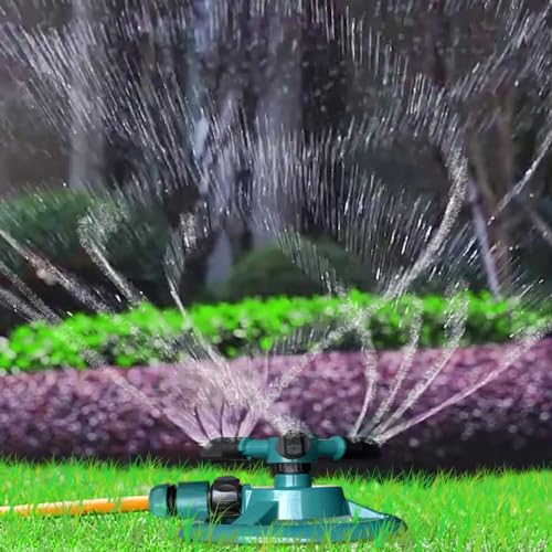 Joycube Arroseur d'irrigation pour pelouse, jardin, jardin et jeux d'enfants, système d'irrigation, rotation automatique à 360 degrés, couverture de grande surface Joycube Arroseur d'irrigation pour pelouse, jardin, jardin et jeux d'enfants, système d'irrigation, rotation automatique à 360 degrés, couverture de grande surface