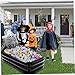 Halloween Cooler PVC Inflatable Ice Serving Bar with Anti-Leakage Nozzle Floating Blow up Cooler for Parties Yard BBQ Picnic Pool