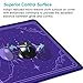 HUOCAIREN Kawaii Purple Large Gaming Mouse Pad, Moon Phase Magic Celestial Desk Mat Cute, Nonslip Laptop Desk Accessories, 31.5x11.8 in