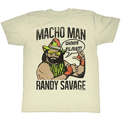 2Bhip Macho Man Wrestler Randy Savage Ohhh Yeah! Adult T-Shirt Tee White
