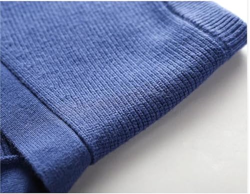 SaoBiiu Men Knitted V-Neck Cardigan Sleeveless Sweater Patchwork Button Casual Warm Sweater Vest2