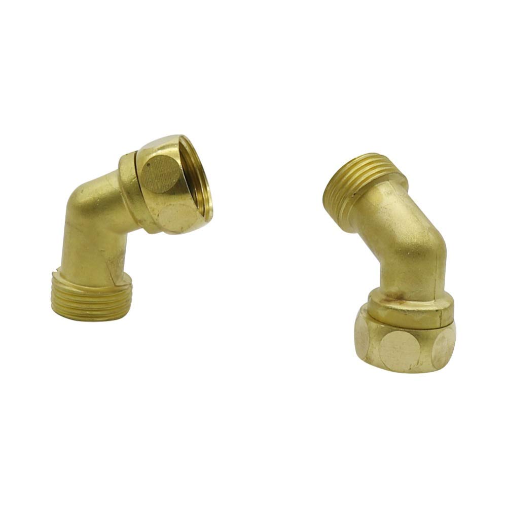 Accessori di Giunzione per Tubi Flessibili Irrigazione connettore Acqua di Rame da 3/4" Femmina a Maschio Filettatura Angolo Giunti Agricoltura Strumenti Micro irrigazione Raccordi 10 pc