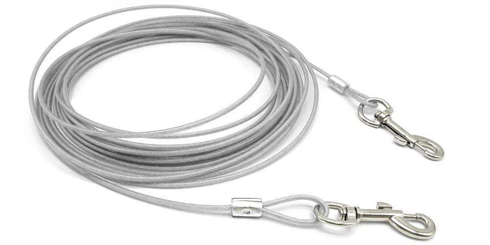 Smart Pups Tie Out Cable Dog Tie Out Cable for Dogs Up to 60kg, Lightweight and Bite Resistant, for Dogs Colour May Very Pack of 1 Pcs (B0BV69RPXT) Amazon Price History, Amazon Price Tracker