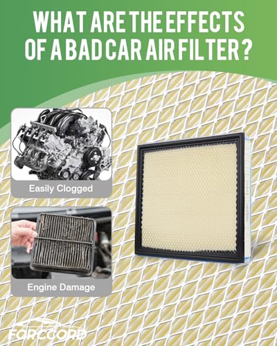 Image of 2-Pack Engine Air Filter Fits for 2020-2025 2026 Ford F250 F350 F450 F550 6.7L Powerstroke Diesel Air Filter Replacement FA2031 LC3Z-9601B WA10905 Car Accessories