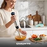 OVENTE Cordless Immersion Hand Blender, 300W Rechargeable Black HR995B - Image 4