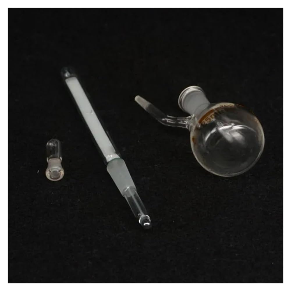 Botella de vidrio de laboratorio de 25/50 ml con gravedad específica, picnómetro con termómetro(25ml)
