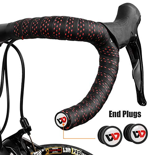 WESTGIRL Road Bike Handlebar Tape, EVA Non-Slip Soft Bicycle Bar Tape with End Plugs, Durable & Shock-Absorbing Cycling Handle Warps - 2 Rolls