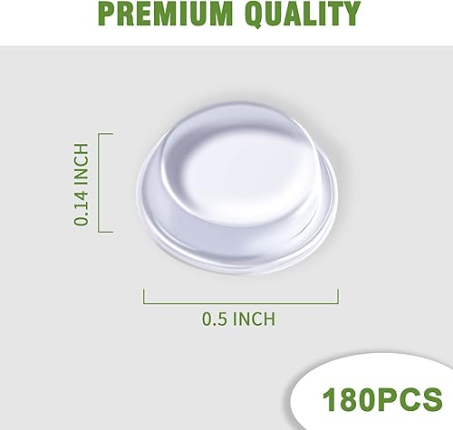 Miniatura 9 de Parachoques de goma para puerta de gabinete, paquete combinado de 192 piezas de parachoques de goma transparente para puertas de gabinete, paquete