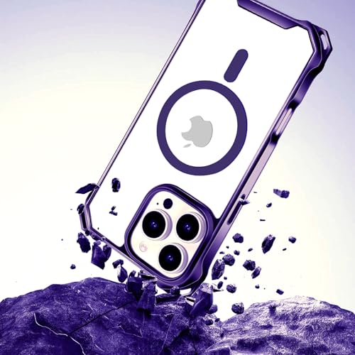 UnnFiko for iPhone 17 Pro Case Purple, Compatible with Magsafe, Crossbody Phone Case with Shoulder Strap, Shockproof Drop Protection, Magnetic Phone Case for iPhone 17 Pro (Purple) by UnnFiko - Used condition - Image 7