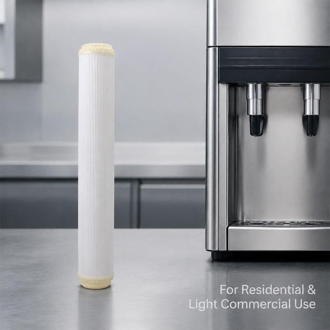 4er-Pack 2,8 x 20 Zoll UF-Membran-Hohlfaser-Ersatzkartusche, 0,01 Mikron Filtration, geeignet für Brunnenwasser, Untertisch- und Hauswasserfiltersysteme