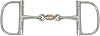 AJ Tack 3-Piece Copper Roller Dee Ring Snaffle Bit