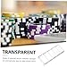 TOBBOMEY Transparent Poker Chip Holder Large Capacity Poker Chip Tray for Professional Use Compact Design for Easy Storage and Portability for Card Games and Gambling