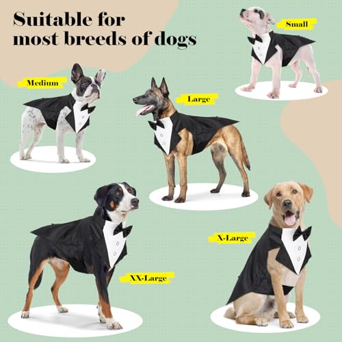 Traje de Esmoquin para Perro Illumifun con Bandana y Corbatín miniatura 7
