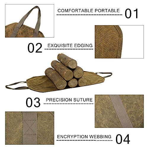 Borsa per legna da ardere, porta legna da ardere