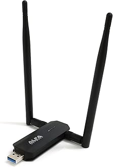 ALFA Network AWUS036AX 802.11ax WiFi 6 USB 3.0 Adapter Dongle AX1800, Dual Band 5 GHz, 2X RP-SMA Antennas
