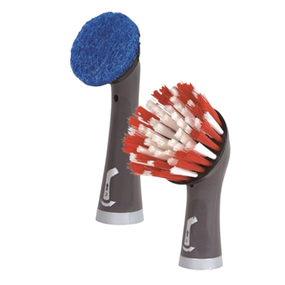 Reveal Power Scrubber Attachable Scouring & XL Brush Head, for Cordless Electric Battery Powered Scrub Brush, Ideal for Kitchen/Stovetop/Dish/Silverware/Utensils/Appliances