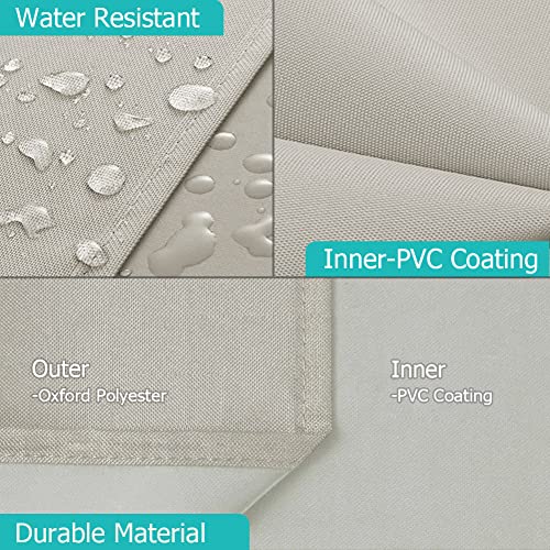 I Cover 60 Inch 600D Heavy-Duty Premium Classic Outdoor Canvas Bbq Barbecue Off-Set Khaki Smoker Cover For Weber For Char-Broil For Brinkmann For Nexgrill #TOP2