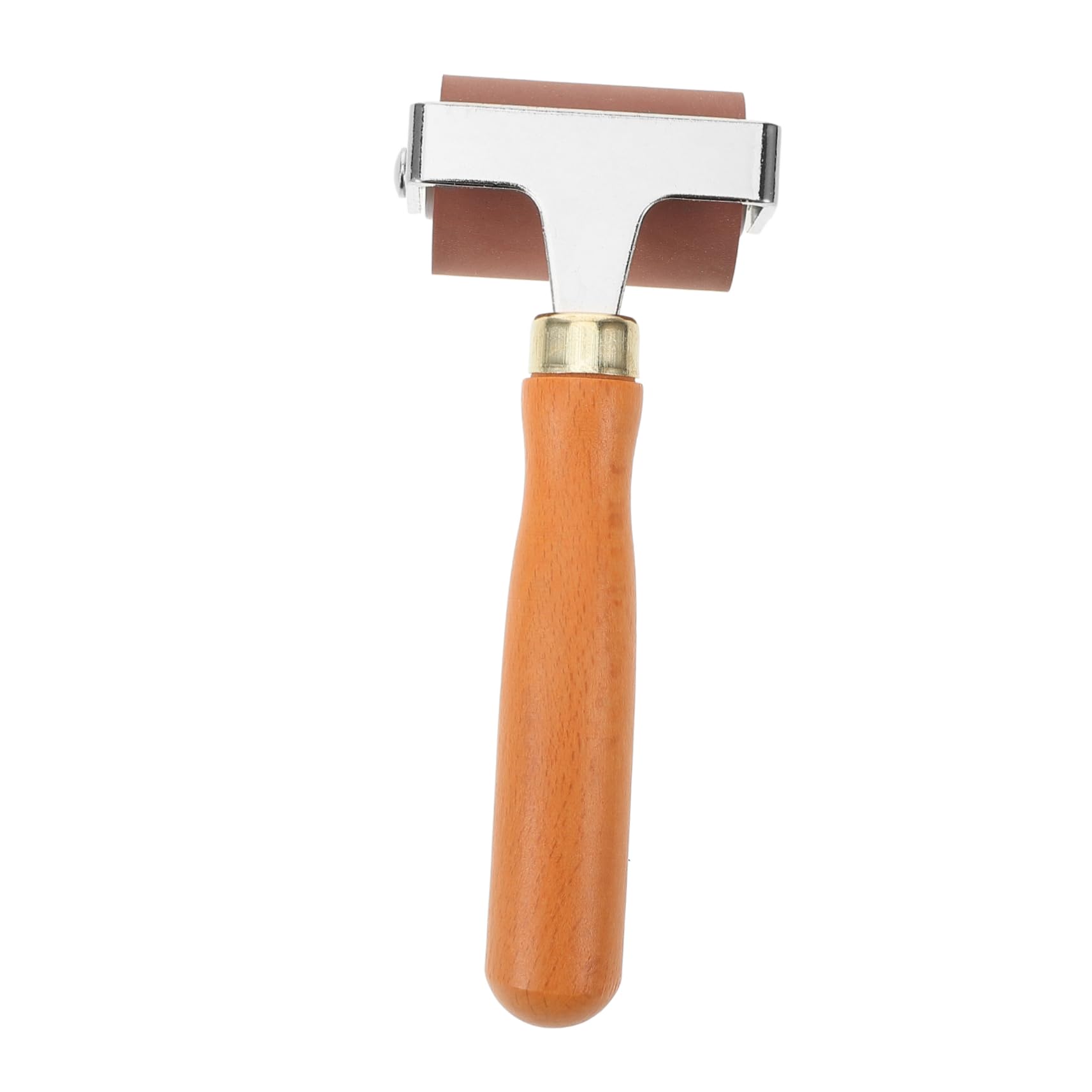 HOODANCOS Rollers for Printmaking and Crafting Rubber Roller Woodworking Comfortable Black Handle