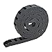 uxcell R18 10mm x 15mm（Inner H*Inner W）Black Plastic Cable Wire Carrier Drag Chain 1M Length for CNC
