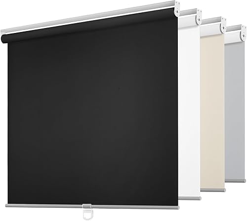 Miniatura 17 de ChrisDowa - Persianas enrollables 100% opacas, sin cordones, con aislamiento térmico, tela con protección contra rayos ultravioleta, fáciles de
