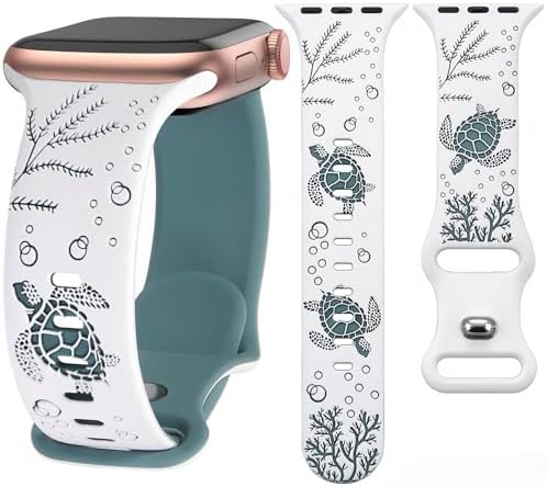HMFCBFSS Sea Turtle Strap for Apple Watch Bands Women(38mm/40mm/41mm/42mm)