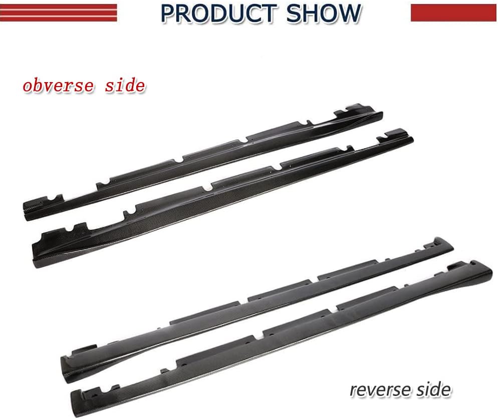 Carbon Fiber Side Skirts for Mercedes Benz A Class W176 A45 2013-2018 CLA Class W117 C117 CLA45 2013-2015 AMG Hatchback Pre-Facelift Car Side Skirt Extension Rocker Panel Factory Outlet
