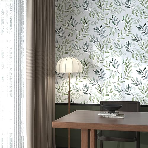 Danodoi-Leaf-Wallpaper-Peel-and-Stick-Wallpaper-Watercolor-Wallpaper-Stick-and-Peel-Green-Leaf-Contact-Paper-for-Cabinets-Waterproof-Self-Adhesive-Wall-Paper-for-Kitchen-Countertop-Wall-175-x-393 Danodoi Leaf Wallpaper Peel and Stick Wallpaper Watercolor Wallpaper Stick and Peel Green Leaf Contact Paper for Cabinets Waterproof Self Adhesive Wall Paper for Kitchen Countertop Wall 175 x 393