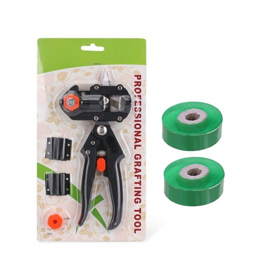 Koanhinn Black Garden Grafting Tool Set Agriculture Pruning Shears Fruit Tree Vaccination Pruning Garden Tool And Tape