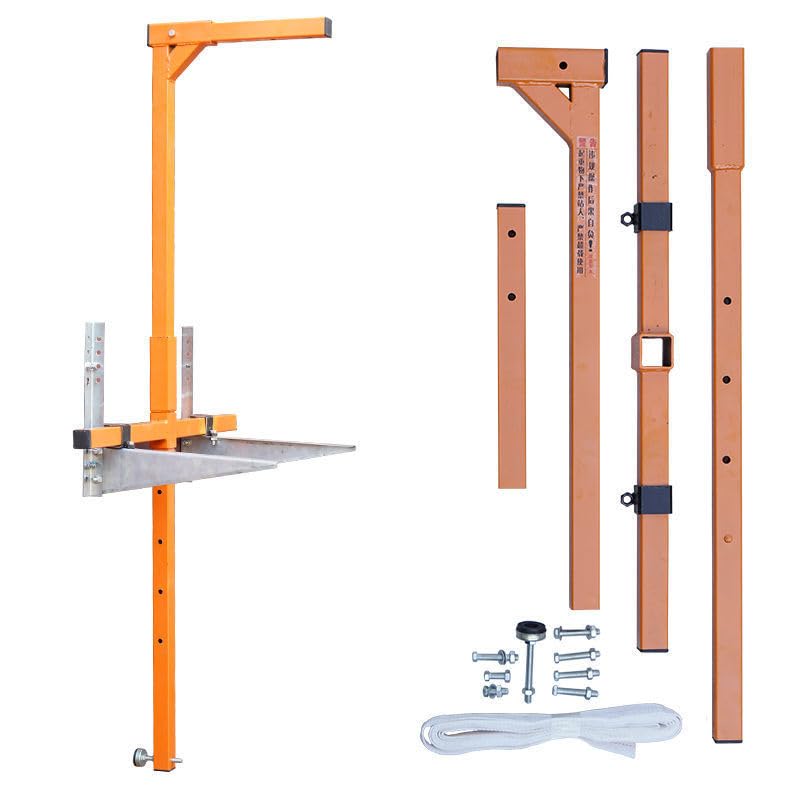 icVantA Installing Air Conditioner Outdoor Unit Tools, Detachable Small Lifting Crane with Hand Winch (Color : Bracket+Winch 15m) (Only Stand)