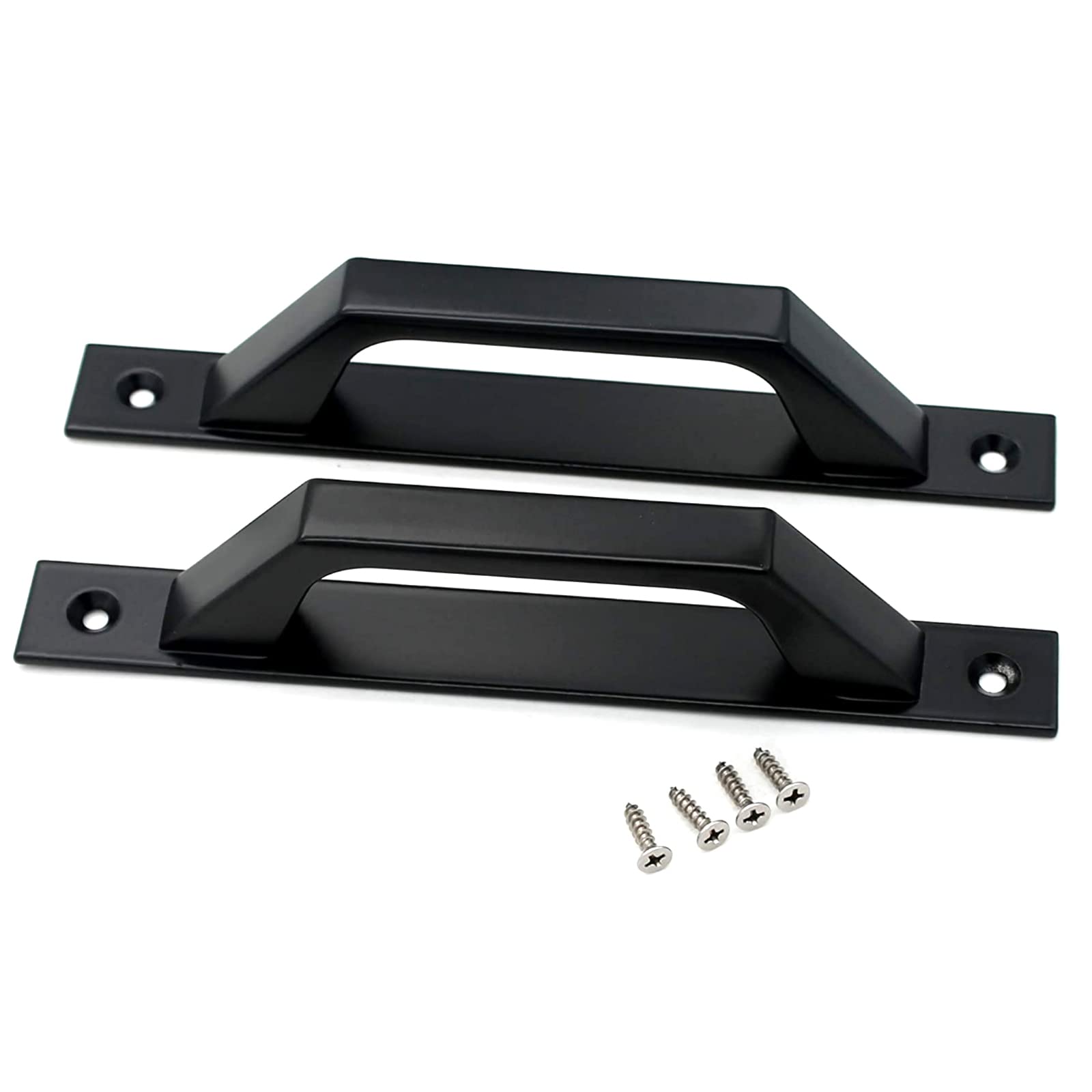 Sliding Barn Door Handles - 4 Pack Carbon Steel -4 Sliding Barn Door Handles - 4 Pack Carbon Steel -4