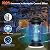 Bug Zapper Outdoor Indoor, Electric Fly Zapper Waterproof with LED Light, 18W Power & 4000V High-Voltage, Coverage Area of ??1/2-1 Acre, 5.5ft Cord, Plug-in Mosquito Trap for Patio Backyard Garden