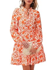 White Orange Floral