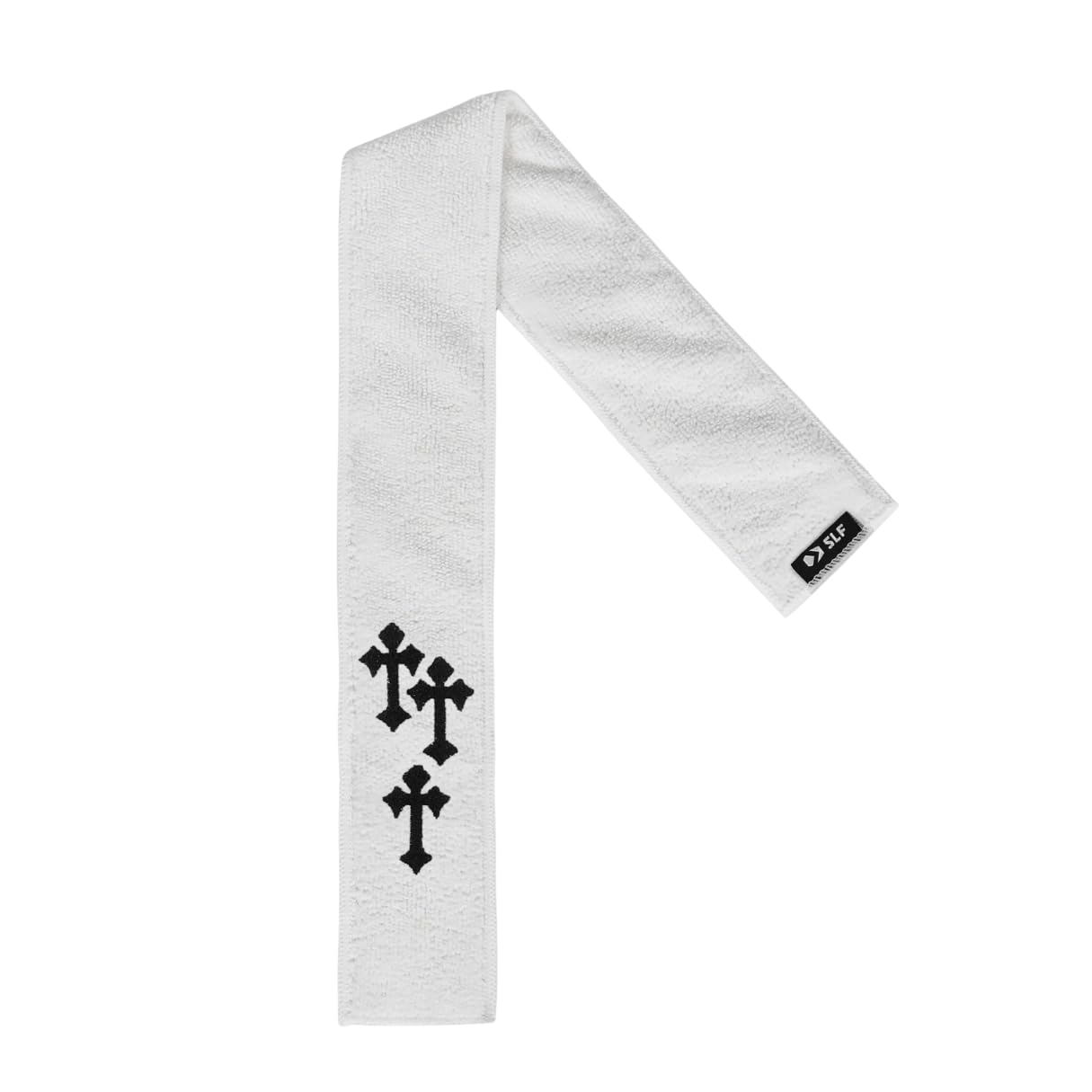 SLEEFS White Gothic Cross Thin Football Towel