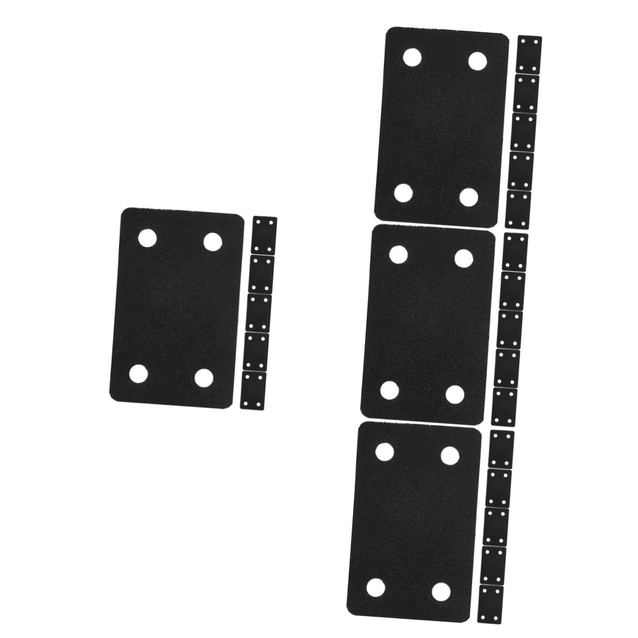 Gatuida 4 Juegos Código De Esquina Pieza Fija Soporte Mueble Inoxidable Ángulo Fijación Mueble Soportes Para Muebles Soportes Para Madera Placas Rectas Acero Inoxidable Black 6 Piezas * 4