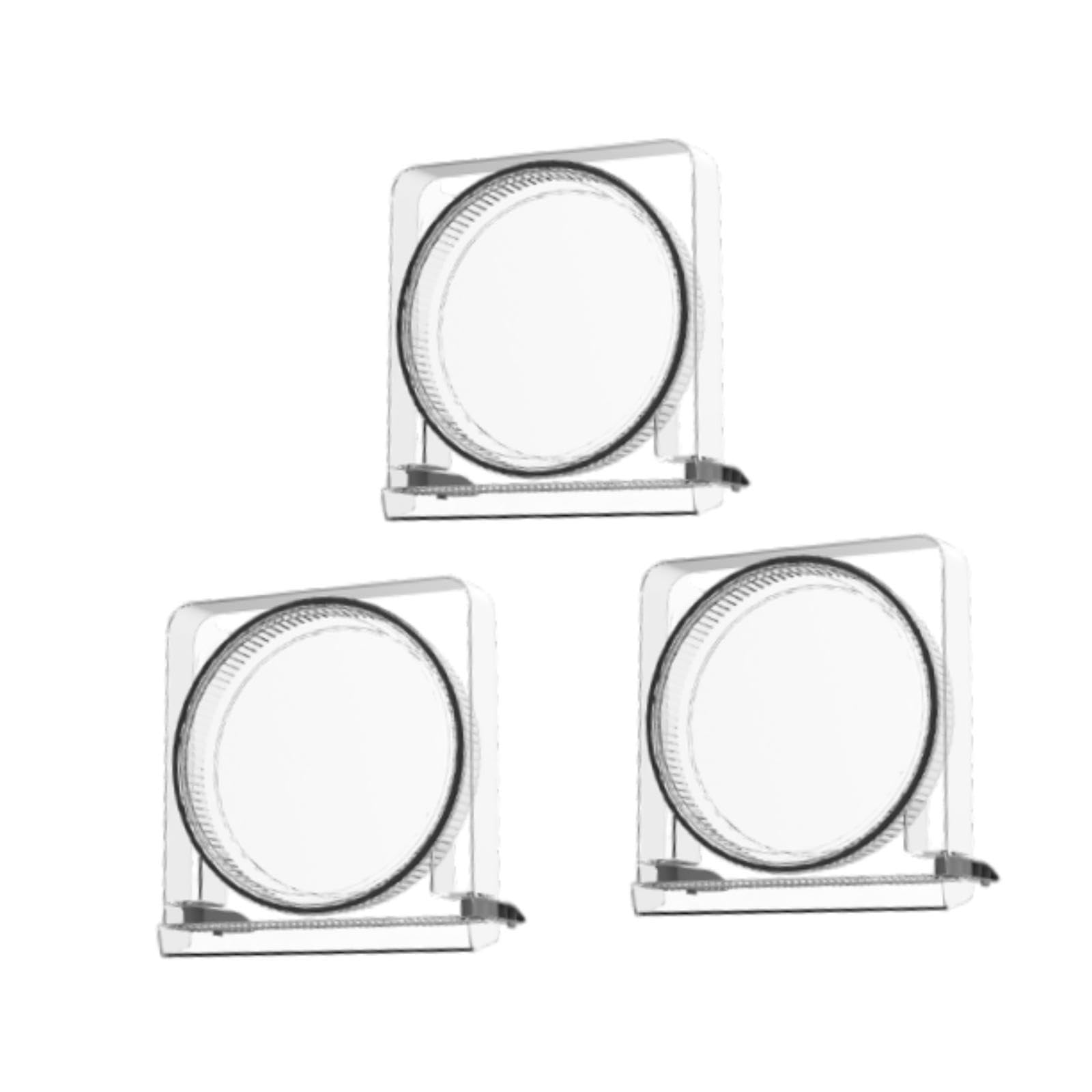 KiBcsLic 3Pcs Puer Tea Cake Holder Storage Box with Lid