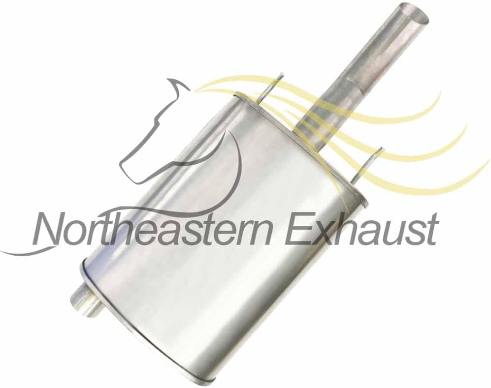 Northeastern Exhaust | Stainless Steel Resonator, Intermediate Pipe, Muffler Exhaust System Kit Compatible for Chevy Impala 2000-2002 | Monte Carlo 2000-2002 3.4L | Free Gasket and Clamps