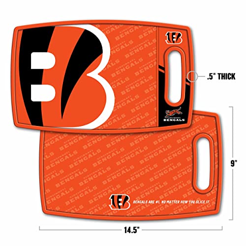 Image of YouTheFan NFL Cincinnati Bengals Logo Series Cutting Board