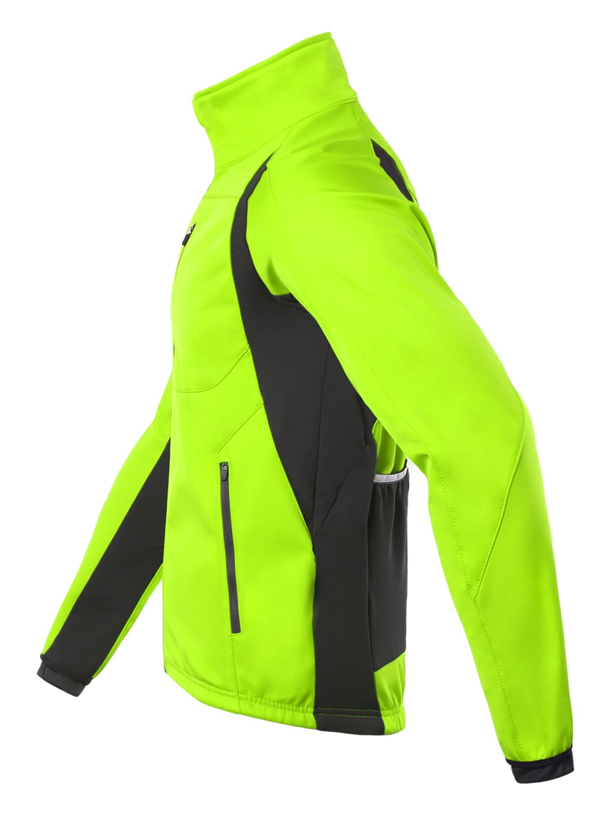 BERGRISAR Giacca Ciclismo Uomo Invernale per Bici MTB Gravel Antivento Termica Impermeabile con 6 tasche