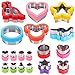 18pcs Sandwiches Cutters set, Mouse & Dinosaur & Heart & Star Shapes & Round Shapes etc Sandwiches Cookie Vegetable Fruit Cutters-Food Grade Stainless Steel Cookie Cutters Mold for Kids