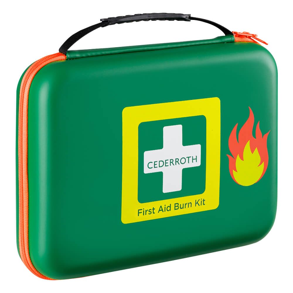 Verbandkoffer bei Verbrennungen, CEDERROTH First Aid Burn Kit, 30,5x8,6x24,5 cm, Art.-Nr. 611967 | Verbandskasten | Notfallkoffer | Erste Hilfe Kasten