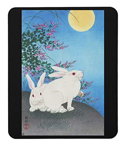 Amazon.co.jp: 小原古邨『 ウサギと月 』のマウスパッド：フォトパッド