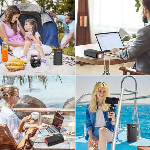 Image of Portable Power Station with AC Outlet 120V, 24000mAh Laptop Charger Bank
