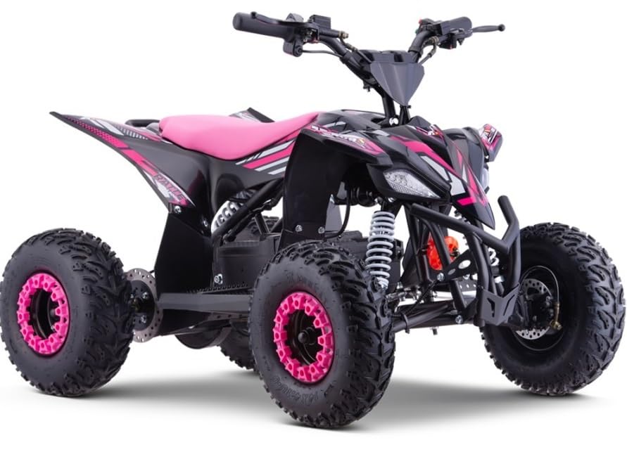 Mini Quad ELÉCTRICO 1300W, niños de 4 hasta 14 años, Rosa